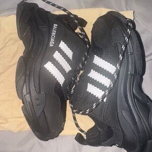 Balenciaga Monochrome Athletic Shoes
